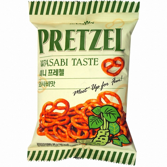 삼진(SAMJIN) 미니 프레첼 와사비맛 85g (1개)