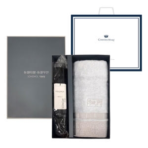 송월타올 뱀부얀 격자 3단체크 기업 추석 선물세트 2p