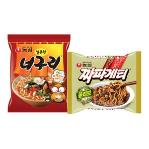 짜파게티15개 + 얼큰한너구리15개
