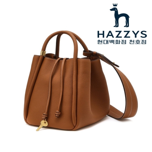 헤지스 클래식 브라운 레더 토트겸 숄더백 L_HIBA5F164W2_이미지