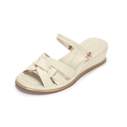 무크 엠. 브릿지 투웨이 웨지샌들 아이보리 516423504ZQ