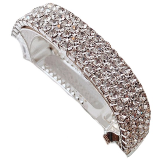 홀리지 데니블 우아한 라운드 큐빅 헤어 머리 집게핀