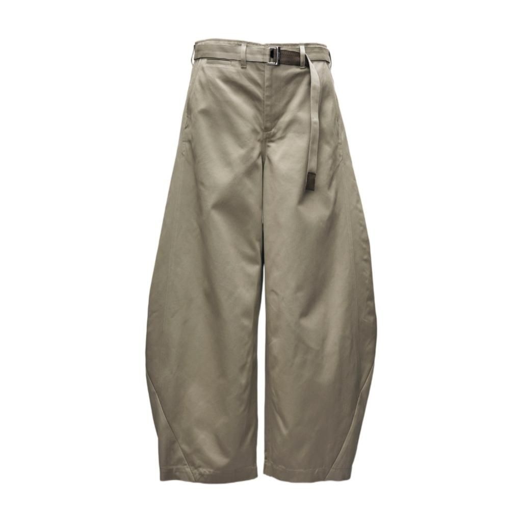 사카이 Sacai Khaki 코튼 chino pant 2603909M651 T
