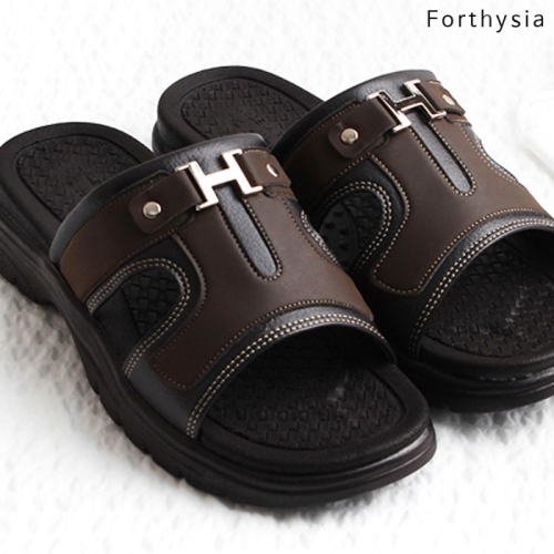 포지시아 FORSYTHIA 남성가죽슬리퍼 남자사무용슬리퍼 남자여름슬리퍼 mx01