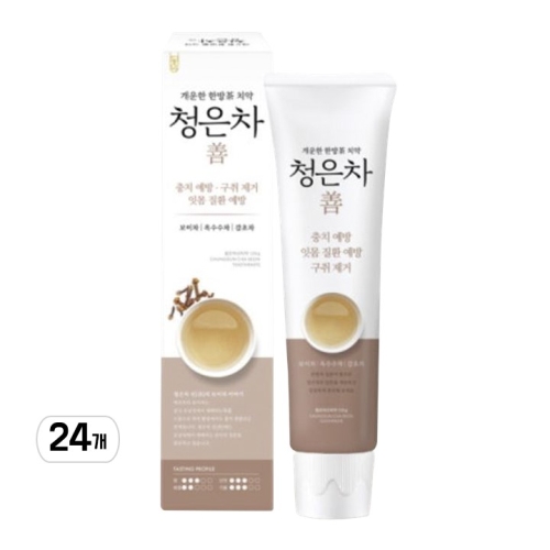 2080 청은차 선 치약 120g (24개)_이미지