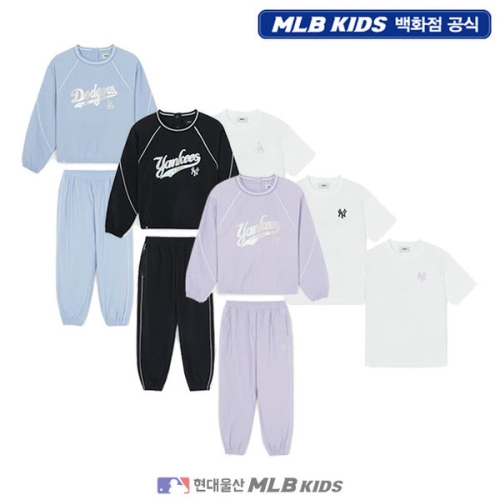 MLB키즈 스포티브 에슬레저 우븐 맨투맨세트 (7FS2A0161)