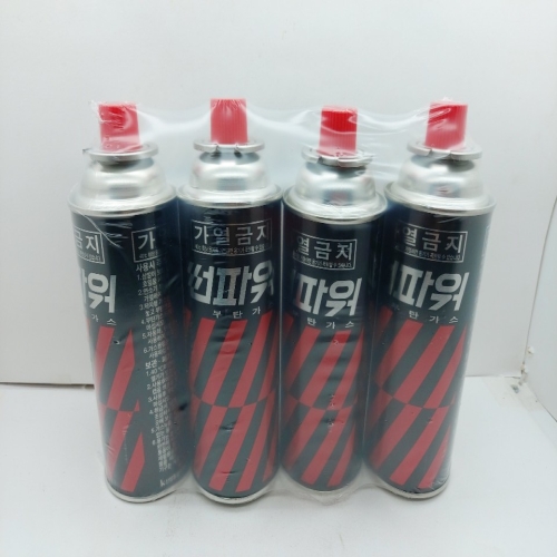 태양산업 썬파워 부탄가스 220g [4개]