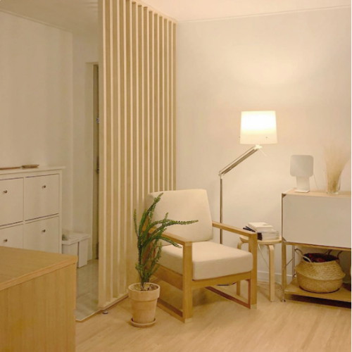 에코리빙 우드레이 스트라이프 인테리어 파티션 324_이미지