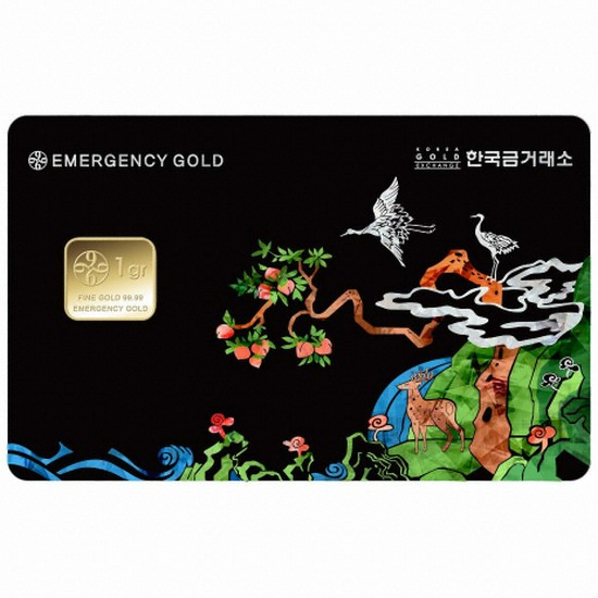 한국금거래소 비상금카드형 골드바 1g (1개)_이미지