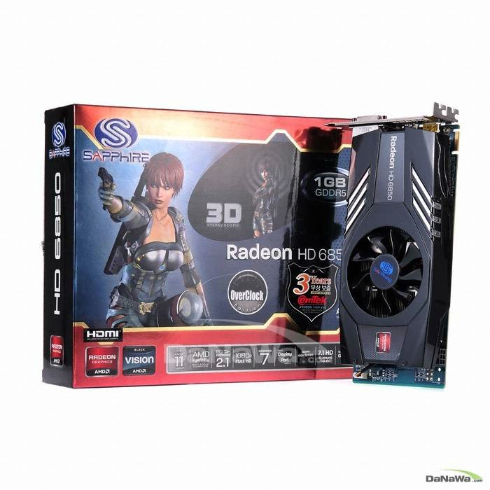 SAPPHIRE 라데온 HD 6850 D5 1GB_이미지