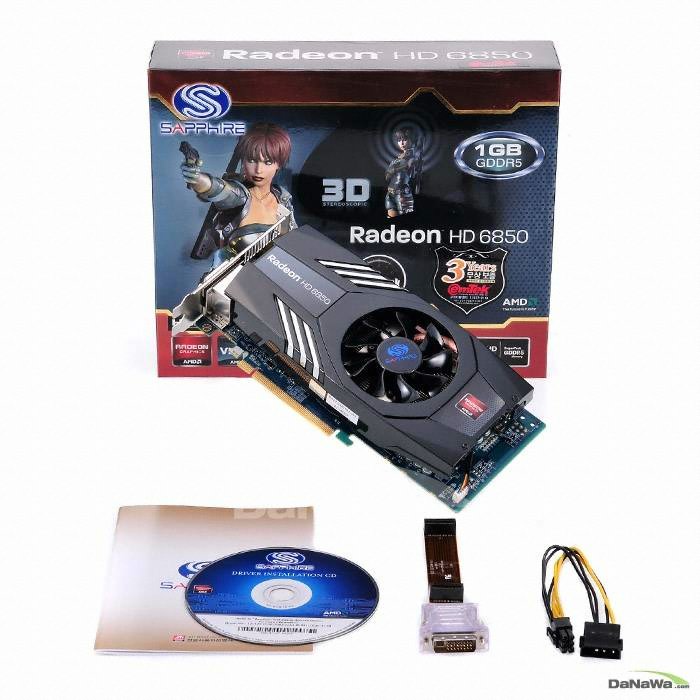SAPPHIRE 라데온 HD 6850 D5 1GB_이미지