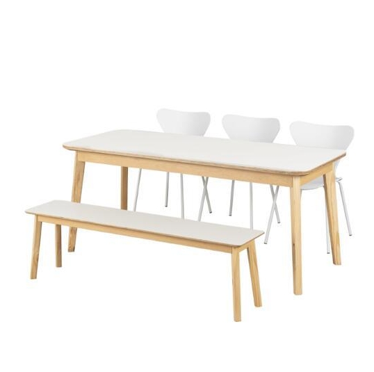 까사미아숍 일상고백 리에토 HPM 사각 식탁 1800 (의자3개+벤치1개)_이미지