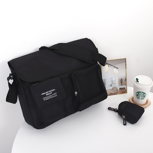 더스위츠 그릿 메신저 백 노트북 여행 학생 학교 학원 가방 운동 크로스백 그릿 블랙_이미지