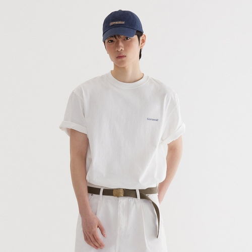 커버낫 스몰 어센틱 티셔츠 화이트 CO2502ST01WH