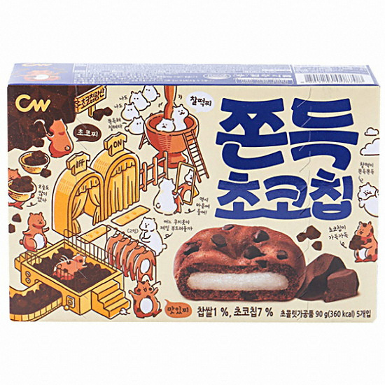 청우 쫀득초코칩 90g 9입