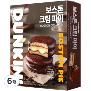 던킨도너츠 보스톤 크림 파이 12p 336g (6개)_이미지