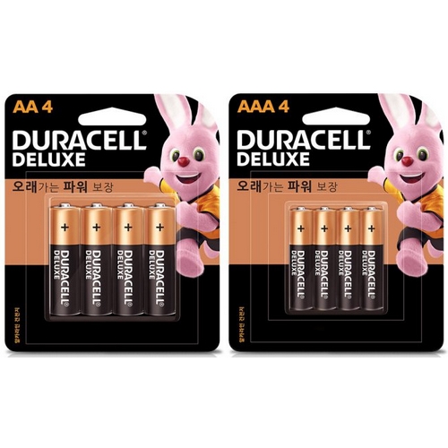 듀라셀 듀라셀 디럭스 알카라인 AA4개+AAA4개_이미지