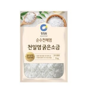 청정원 신안섬보배 <b>천일염</b> 굵은소금 5kg