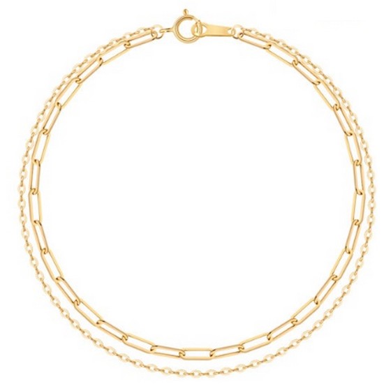 골드팡 14K 클리프투게더 클립체인 팔찌_이미지