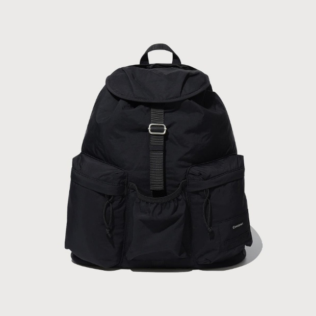 백팩 CQK CO2606BP11-BK 플랩 데일리 백팩 블랙