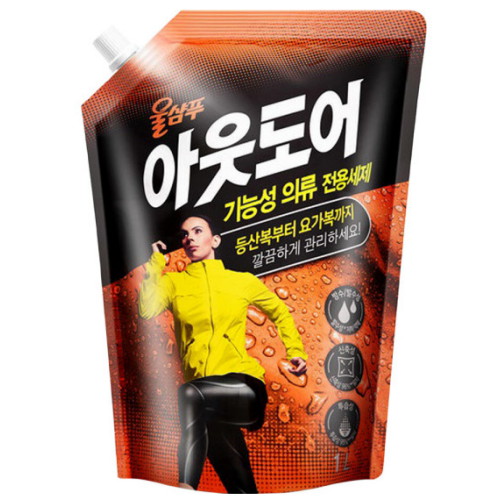 울샴푸 아웃도어 리필 1L (9개)_이미지