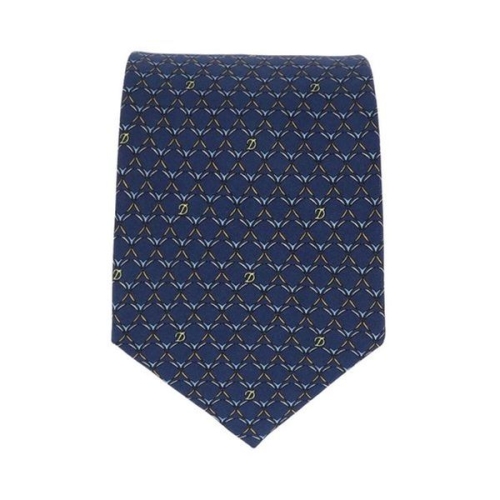 ST듀퐁 디로고 패턴 나염타이 TE5FM61KP047TNY