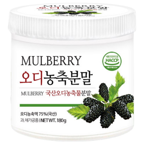 푸른들판 오디농축분말 180g이미지입니다. 누르면 해당 게시물로 새창이동합니다.