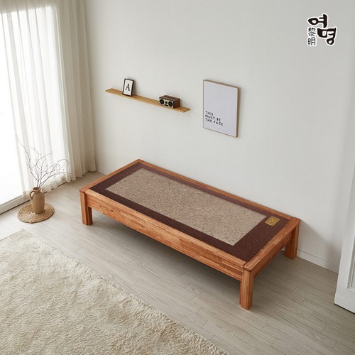 여명흙침대 더참죽 평상 돌소파 MS (홍맥반석)_이미지
