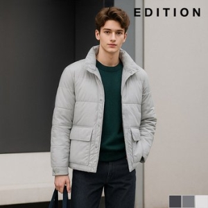 에디션 스탠드카라 퀼팅 패딩 점퍼 NED4JJ1901