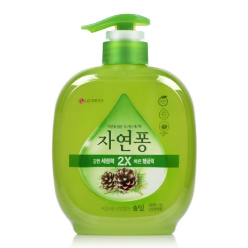 LG생활건강 자연퐁 2X 솔잎 490ml (10개)