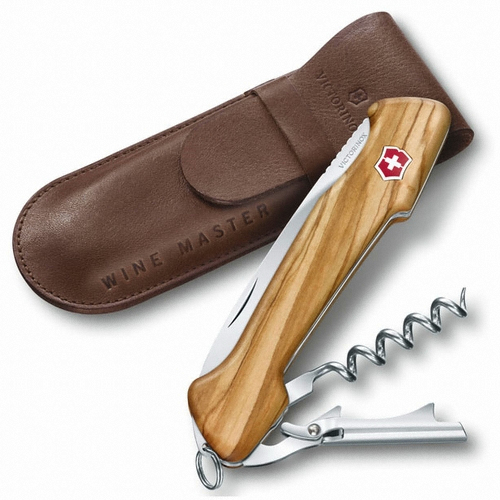빅토리녹스 와인 마스터 우드 라지 포켓 스위스 아미 나이프 올리브 우드 해외구매_이미지