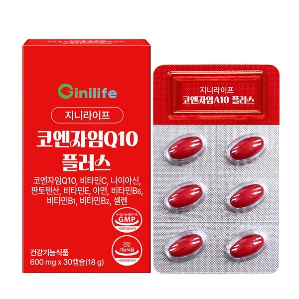 지니트레저 지니라이프 코엔자임Q10 플러스 30정 (1개)_이미지