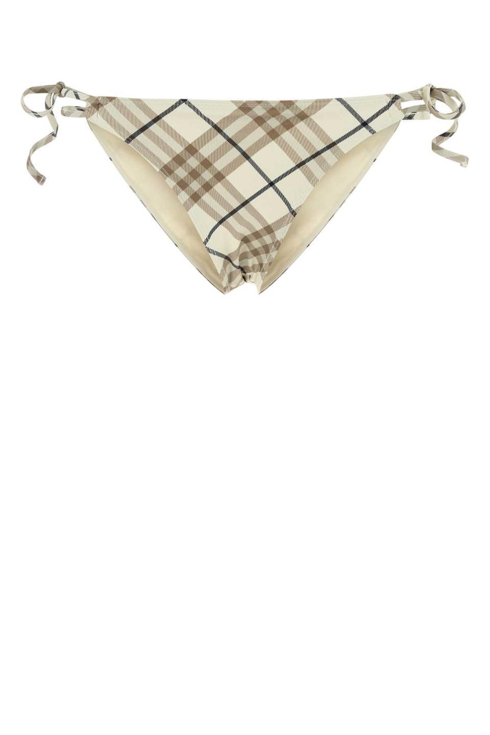 ������ Printed stretch nylon bikini bottom 8109619 C2539 CHECKED