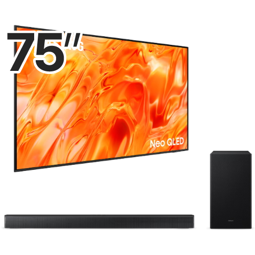 삼성전자 네오QLED KQ75QNH70AFXKR (벽걸이+사운드바, HW-B650F)