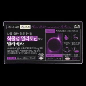 한국생활건강 팔레오 닥터스노트 식물성 멜라토닌 멜라베라 60정 (6개)_이미지