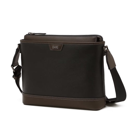 닥스 로고장식 소가죽 크로스백_DBBA6E042BK_이미지