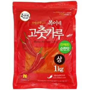 복이네먹거리 중국산 안매운 고춧가루 순한맛 떡볶이용 1kg 1개_이미지