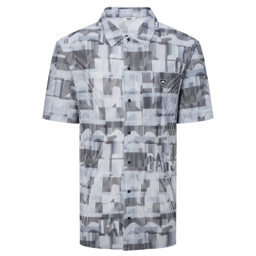 닥스골프 로고패턴 냉감 엠보 반팔 셔츠 DGTS5B532G2_이미지