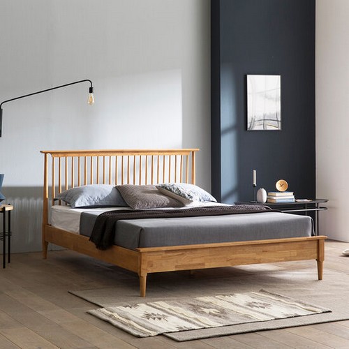 동서가구 렌토 베이직 원목 침대 Q (매트별도)_이미지