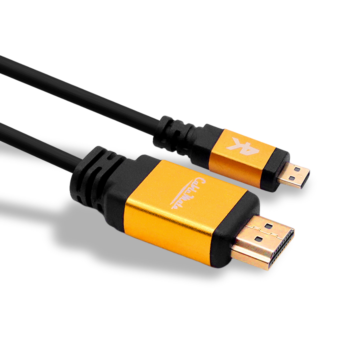 CABLEMATE HDMI to Micro HDMI 2.0v 골드메탈 케이블이미지입니다. 누르면 해당 게시물로 새창이동합니다.