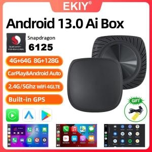 아우디 EKIY 안드로이드 13.0 QCM6125 무선 CarPlay 자동 지원 닛산 볼보 용 유선 장착 된 Nexflix YT 미니_이미지