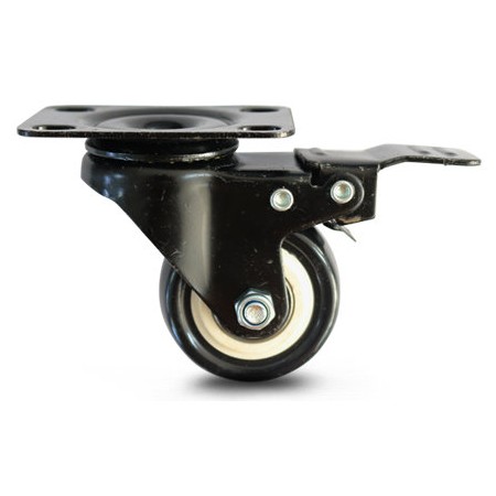 엠파이어 산업용 폴리우레탄 바퀴 평판 풋브레이크 캐스터 Z6