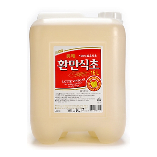 롯데웰푸드 델가 환만식초 15L이미지입니다. 누르면 해당 게시물로 새창이동합니다.