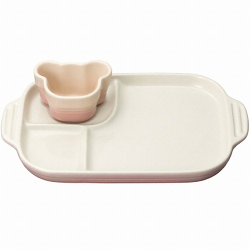 르크루제 밀키핑크 베이비 라메킨&접시세트_이미지