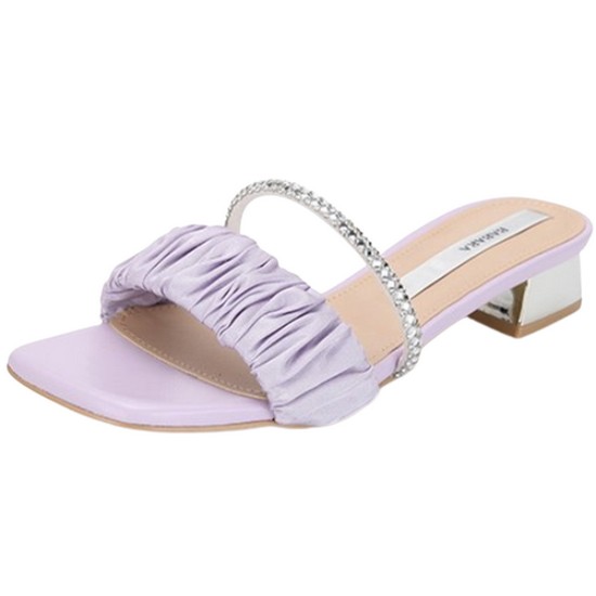 바바라앤코 바바라 양가죽 보석줄 포인트 샌들 BBF301PR