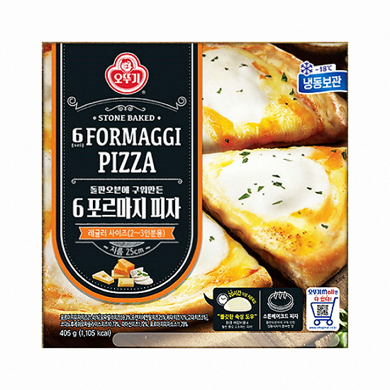 오뚜기 6 포르마지 피자 405g (4개)