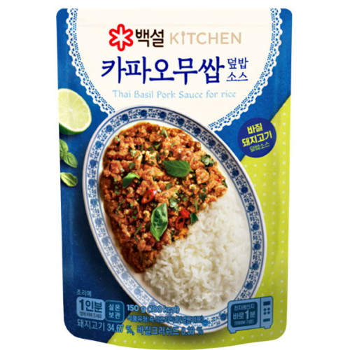 CJ제일제당 백설 카파오무쌉 덮밥소스 150g (12개)_이미지
