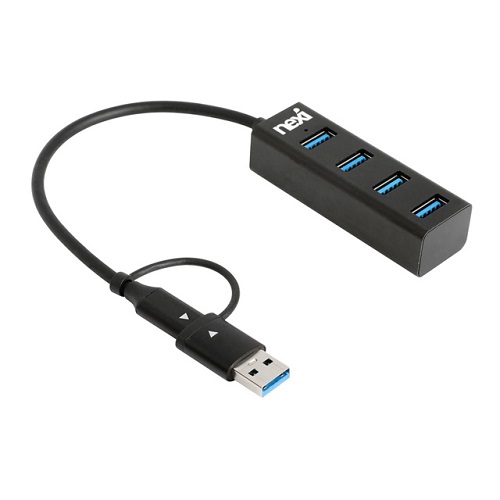 리버네트워크 NEXI NX1275 (4포트/USB 3.0 Type A+C)_이미지