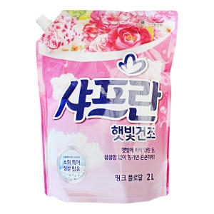 샤프란 햇빛건조 핑크 플로랄 리필 2L (1개)_이미지