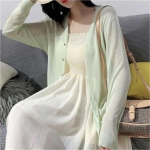 오노마 오노마 ONM 카디건 스타일링 여름 데일리 코디 여리핏 면가디건 8117303 8117303